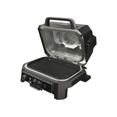 Ninja OG850EU Woodfire PRO XL elektrisk BBQ grill og rygekasse Sort/Grå